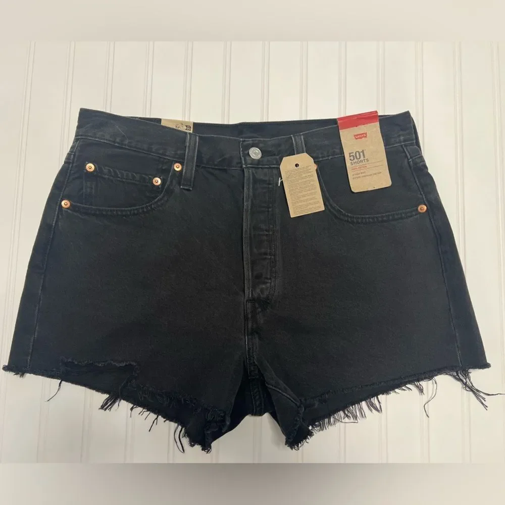 Levi's 501 Original Jean Distressed Shorts-Size 31